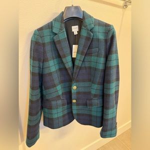 J. Crew plaid schoolboy blazer